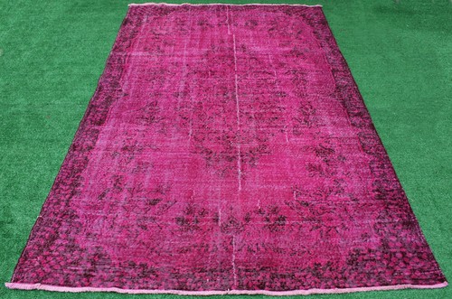 Alfombra Turca 75''x121'' Anudada a Mano Color Transición Alfombra Moderna 6'2''x10'1'' - Imagen 2 de 11