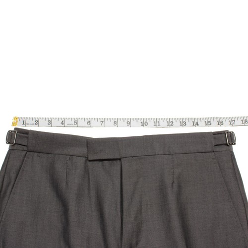 Ermenegildo Zegna Anzughose Wollmischung schmale Passform neu ohne Etikett Größe 48R 32R US in grau - Bild 3 von 13