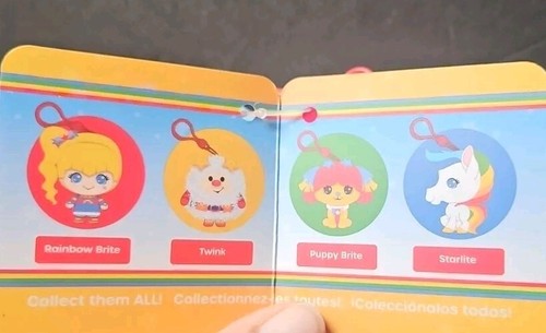 Rainbow Brite PUPPY BRITE CLIP 4" Plush STUFFED ANIMAL TOY NEW 40th Anniversary - Picture 4 of 7