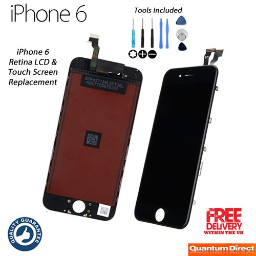 NEW iPhone 6 Retina LCD Digitiser Touch Screen Assembly Replacement - BLACK - 第 1/5 張圖片