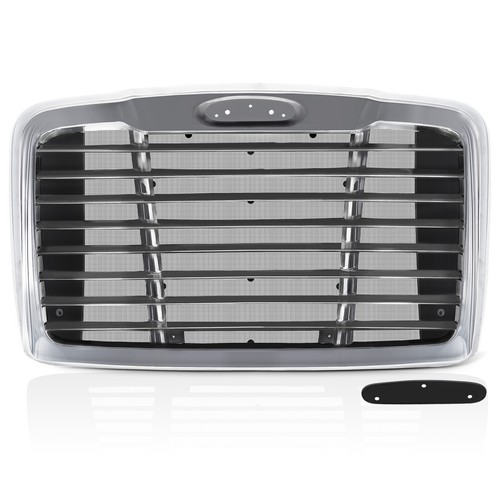 Chrome Front Grille With Bug Screen for Freightliner Cascadia 2008-2017 Grill - Picture 2 of 11