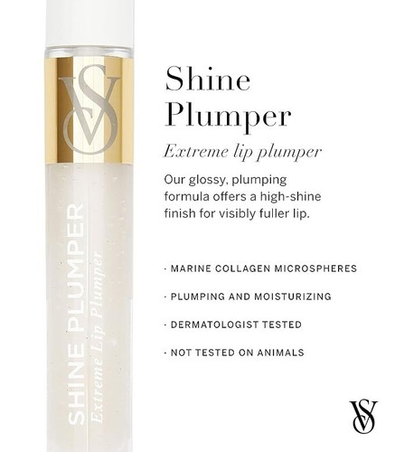 Victoria's Secret Shine Extreme Lip Plumper -CRYSTAL CLEAR- Plumping Lip Gloss - Picture 2 of 2