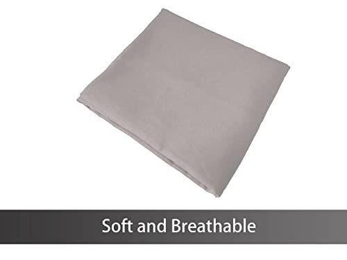 Soft Brushed Microfiber Fabric Zipper Pillow Body (20'' x 48'') Light Grey - 第 4/5 張圖片