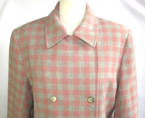 You - Jacket Double Breasted Original Wool Grey & Pink T L=42 - Mint - Picture 4 of 7