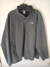 The North Face Jacket Mens/ HOMMES size XL Apex Gray pockets zip logo 