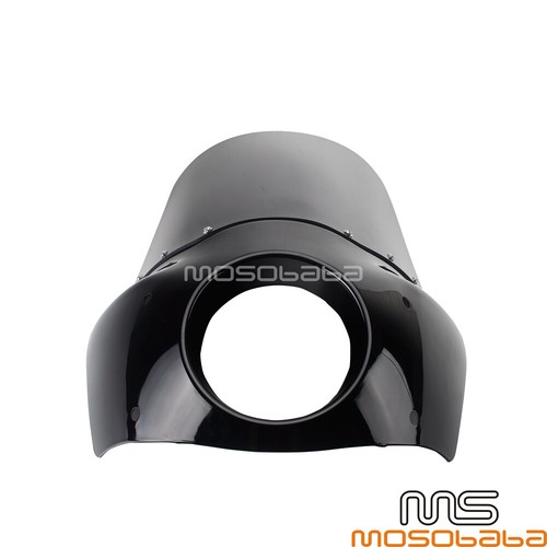 Adjustable 15'' Tall Windshield Club Style Fairing For Harley Dyna Fat Bob FXDF - Picture 4 of 9