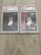 1997 Bowman's Best Techniques Michael Jordan #T2 Refractor AND Base PSA 10 card!