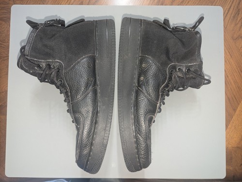 Men's Size 12 Nike SF Air Force 1 Mid Triple Black Urban Utility 2017 Zip Up - Picture 8 of 11