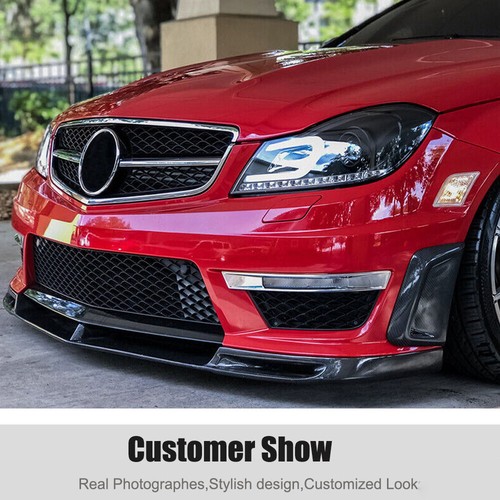 Real Carbon Fiber Side Fender Insert Air Vent Coves for Benz W204 C63 12-14 - Picture 5 of 13