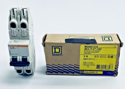 SQUARE D MGN61314 MULTI 9 C60 MINIATURE CIRCUIT BREAKER 480Y/277V