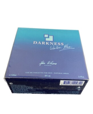 John Williams Darkness Water Blue 3.4 Fl.oz /100mL EDT Spray For Men Sealed