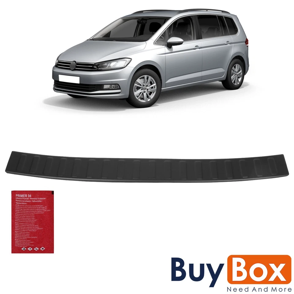 Protector de borde de carga protección de parachoques negro mate ABS para VW Touran (desde 2015) - Imagen 4 de 4