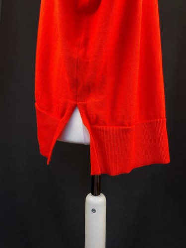 Madeleine Thompson Merino Wool Sweater – Red with Rainbow Back Panel - Picture 8 of 19