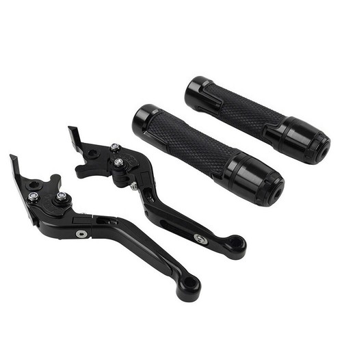 Lenkergriffe Sets Schwarz Kupplungshebel Bremsehebel für Suzuki GSXR600/750/1000 - Bild 2 von 10