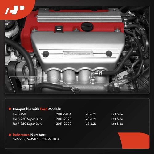 A-Premium Left Engine Exhaust Manifold Kit W/Gaskets & Studs & Nuts F150 2010-14 - Imagen 9 de 9