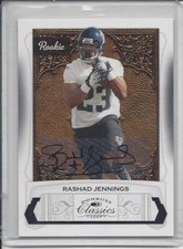 RASHAD JENNINGS 2009 DONRUSS CLASSICS AUTO RC #D /499