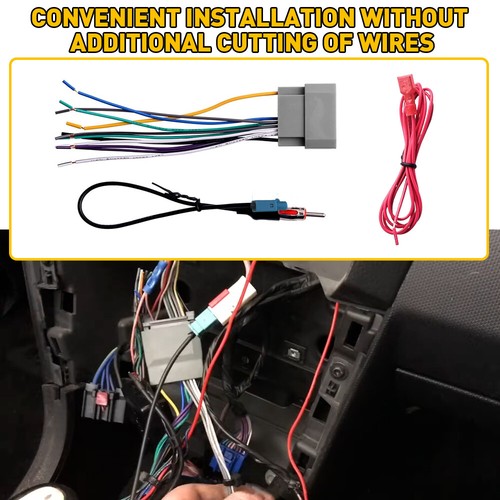 Car Radio Stereo Dash Kit Wire Harness Antenna Adapter For 07-17 Jeep Wrangler C - Picture 7 of 13