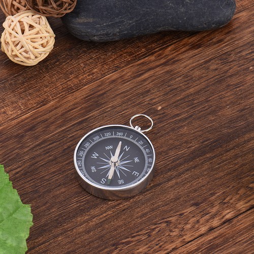 Mini Aluminum Alloy Camping Small Hiking Compass Keychain Outdoor Survival - Picture 3 of 7