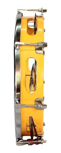 Tambourine With Head Aluminium Hand Percussion Musical Instrument 10 Inch - Picture 4 of 4
