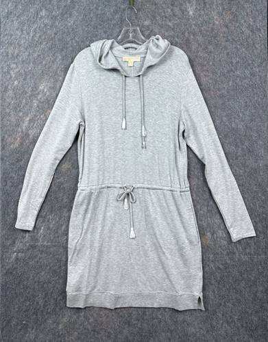 Michael Kors MK Women Dress M Hoodie Sweatshirt Cozy Soft Vacation Lounge Core - 第 1/21 張圖片