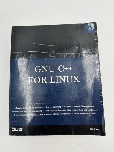 Vintage GNU C++ For Linux Book And CD 2000