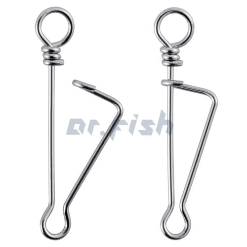 Gancho Fastlock 0#-8# 20/100 piezas Coastlock barril de pesca a presión giratorio de seguridad - Imagen 8 de 11