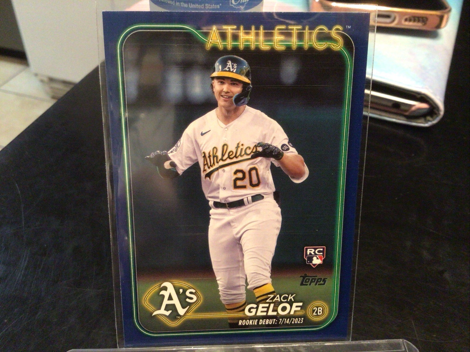 2024 Topps Update #US131 Zack Gelof Rookie Debut RC Royal Blue SP