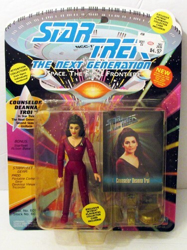 15 BACK STAR TREK NEXT GENERATION ACTION FIGURES 8 DIFF LOCUTUS CRUSHER BENZITE+ - Picture 9 of 18