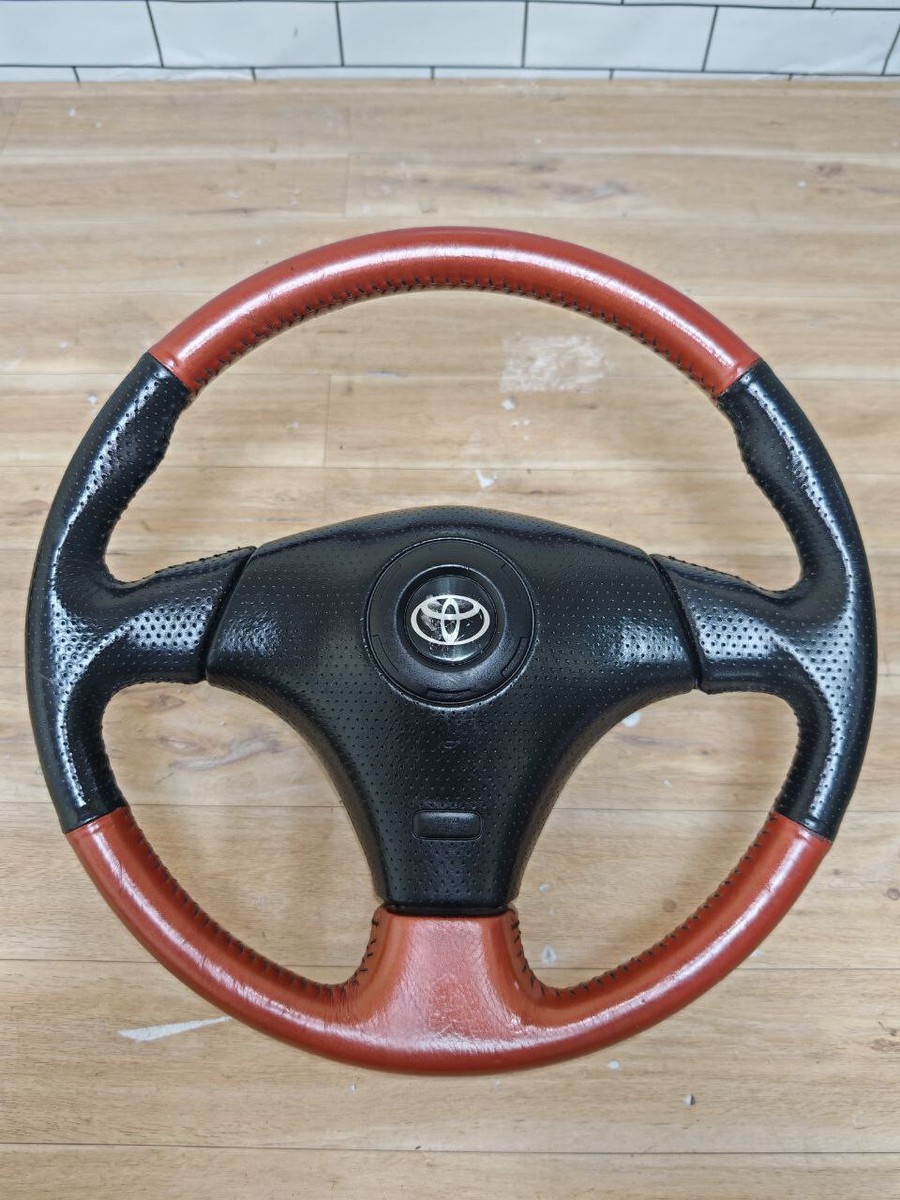 Toyota MR2 SPYDER 3 spoke Steering Wheel 2 tone rare Supra