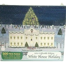 Briarpatch 2011 Collectible Edition White House Holiday 500 Pc Puzzle Obama