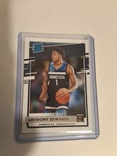 ANTHONY EDWARDS RC - 2020-21 DONRUSS Basketball - RATED ROOKIE #201 