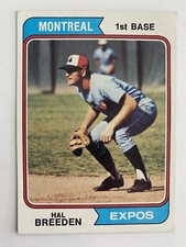 1974 Topps Baseball #297 Hal Breeden