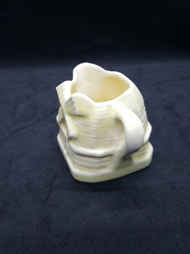 Vintage Pale Yellow Windmill Creamer 2" Tall 3" Wide Porcelain Cute - Picture 7 of 10