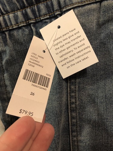 Jeans Lane Bryant Jogger Mid Rise pull on cravatta vita taglia 26 nuovi con etichette - Foto 3 di 7