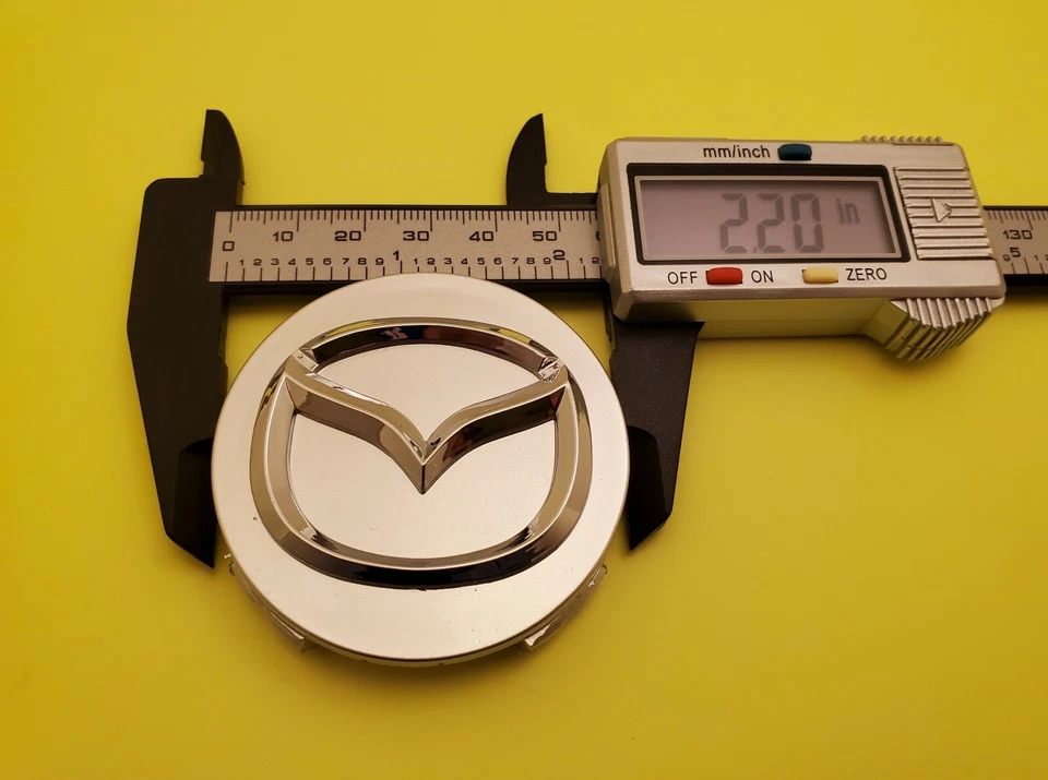 4 X MAZDA 56mm Silver Wheel Center Caps - Mazda 3/5/6, Miata, RX 8, CX-3/5/7/9.. - Изображение 4 из 4