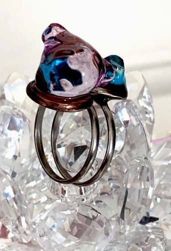 Handcrafted Art Resin Adjustable Open Ring Finger Wrap, Cat and Dog Molds - Picture 8 of 12