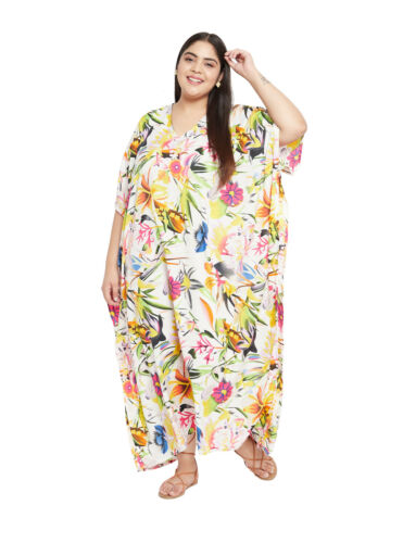 Gypsie Blu Women Long Kaftan Dress Plus Size Sundress Summer Maxi Caftan Gown - Picture 22 of 191