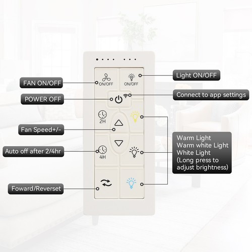 52in Brushed Nickel Smart Ceiling Fan/ 3CCT LED APP/Remote/Voice Control 6 Speed - Picture 5 of 15