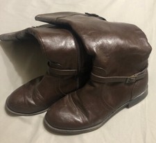Au Underground Womens Designer Boots Sz - 7.5 M  - Brown Knee High 18 Inch Tall