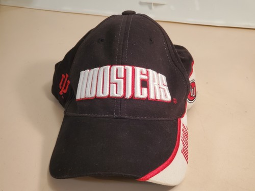 NCAA Indiana Hoosiers Ball Cap Hat, Black. Starter buckle back. Used, excellent