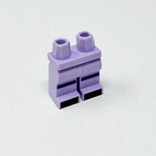 LEGO Minifigure Lavender Hips  Legs Dark Blue Stripes on Knees Toe 970c00pb1446