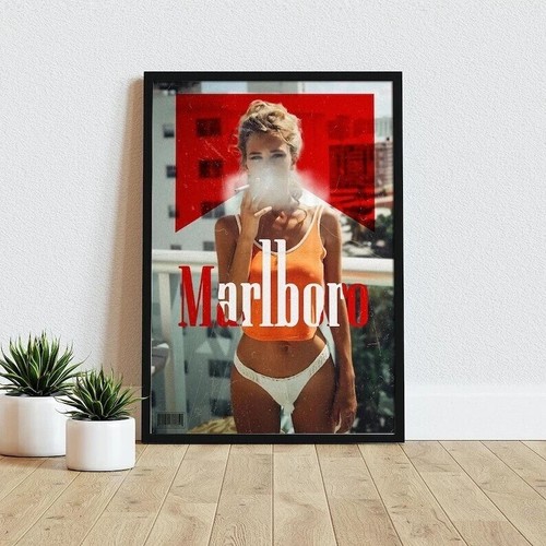 Vintage Zigarette Western Poster Druck, Retro Marlboro Print, Tabak Poster - Bild 1 von 4