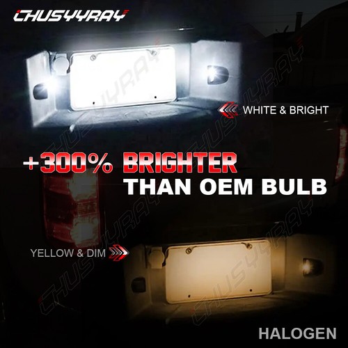 LED License Plate Lights For Chevrolet 1999-2014 Chevy Silverado 2500HD 3500HD - Picture 9 of 12