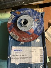 10 PC WEILER TIGER 4 1/2X3/32X5/8-11 STAINLESS STEEL GRINDING WHEEL 57080