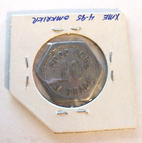Iowa Vinton Cummings & Albert Good for 10 Trade Token - Picture 2 of 2