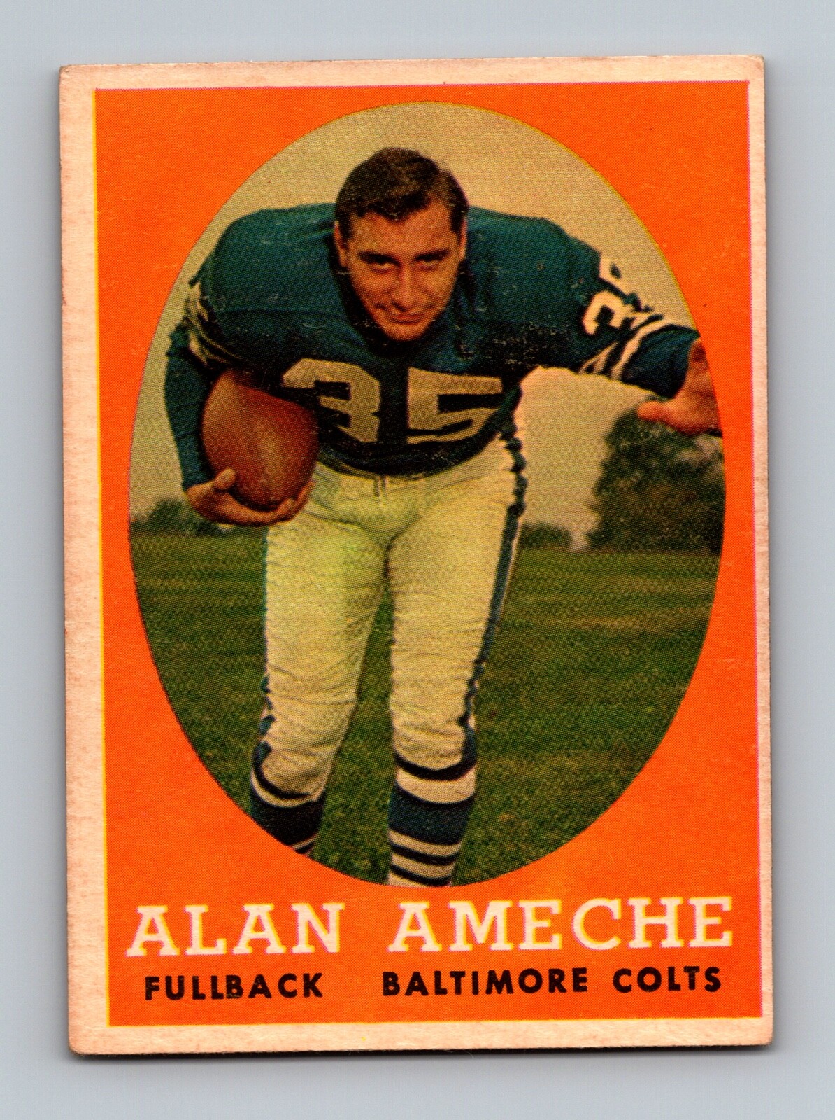 1958 Topps - #12 Alan Ameche