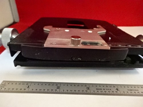 MICROSCOPE PART WILD HEERBRUGG SWISS M20 STAGE TABLE MICROMETER AS IS #51-A-07 - Picture 4 of 12