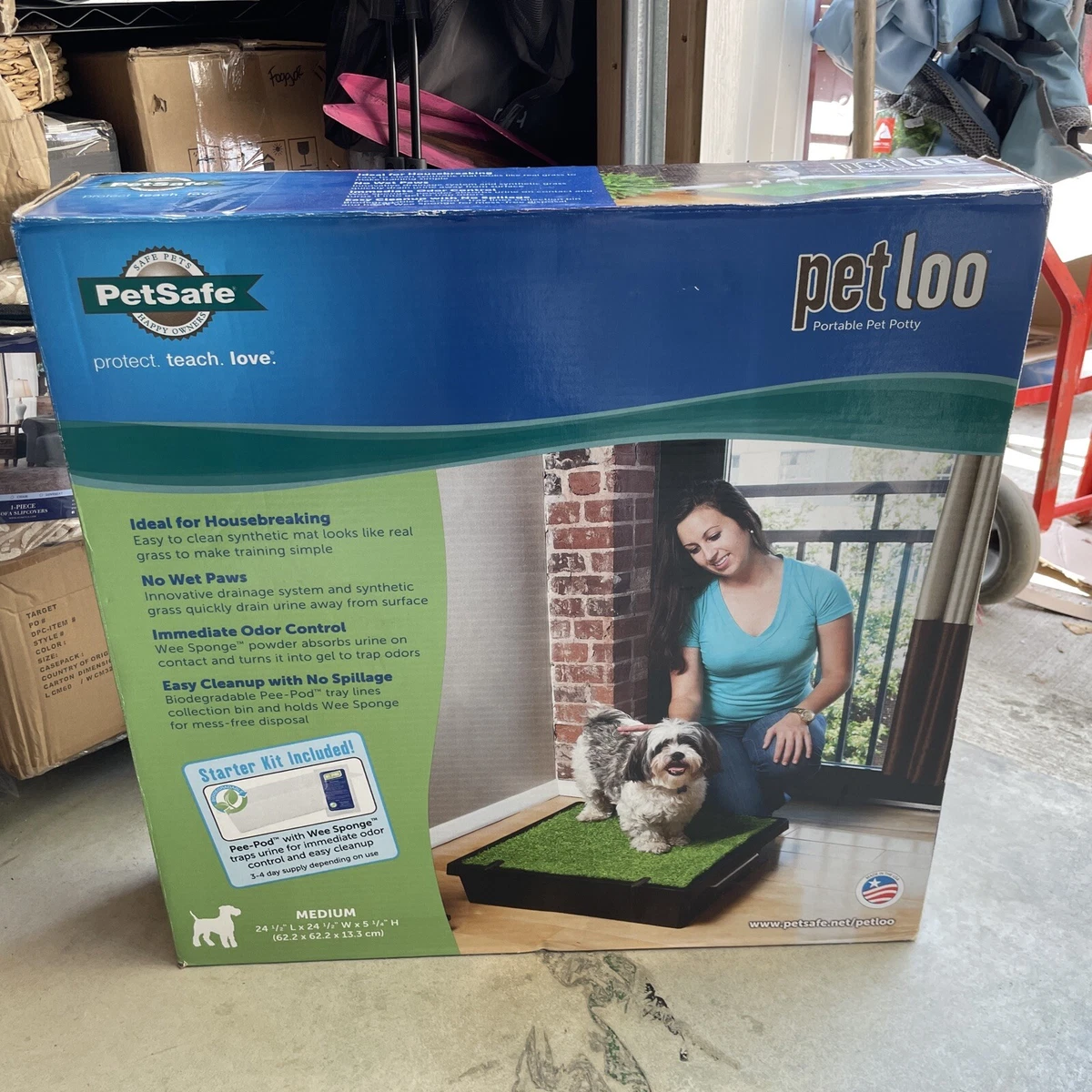 PetSafe Pet Loo Portable Dog Potty Alternative to Puppy Pads