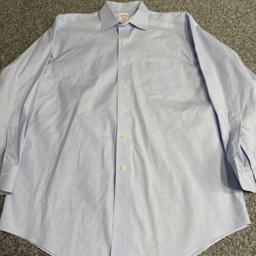 Brooks Brothers Madison Non Iron Blue Button Down Shirt 15.5-33 Supima Cotton - Picture 2 of 10