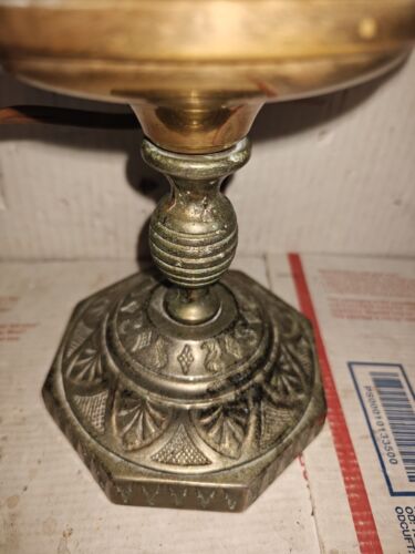 Electrified Perkins non explosive pedestal lamp 1866 oil kerosene early lighting - Picture 2 of 5